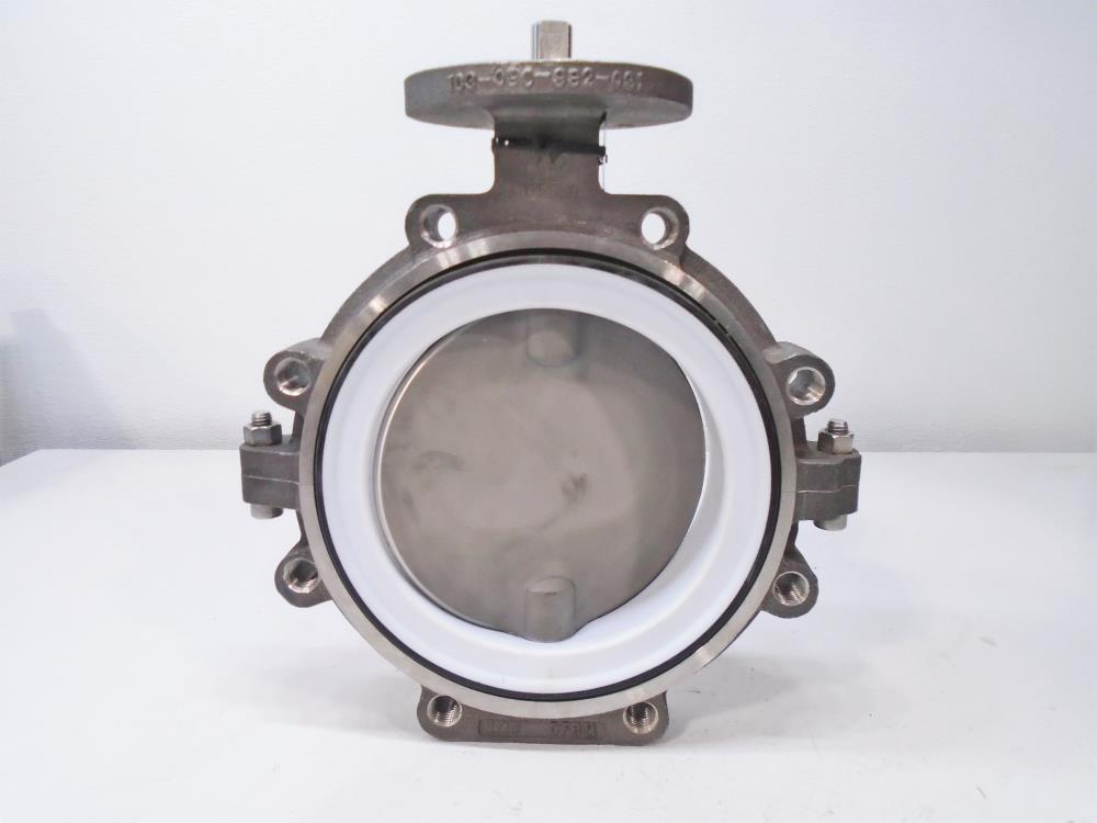 Keystone 8" 150# Stainless Steel Resilient Seat Butterfly Valve, Figure# 992